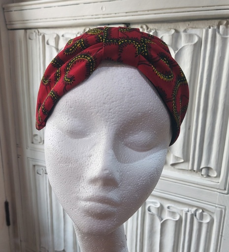 Josephine Headband in Red Print